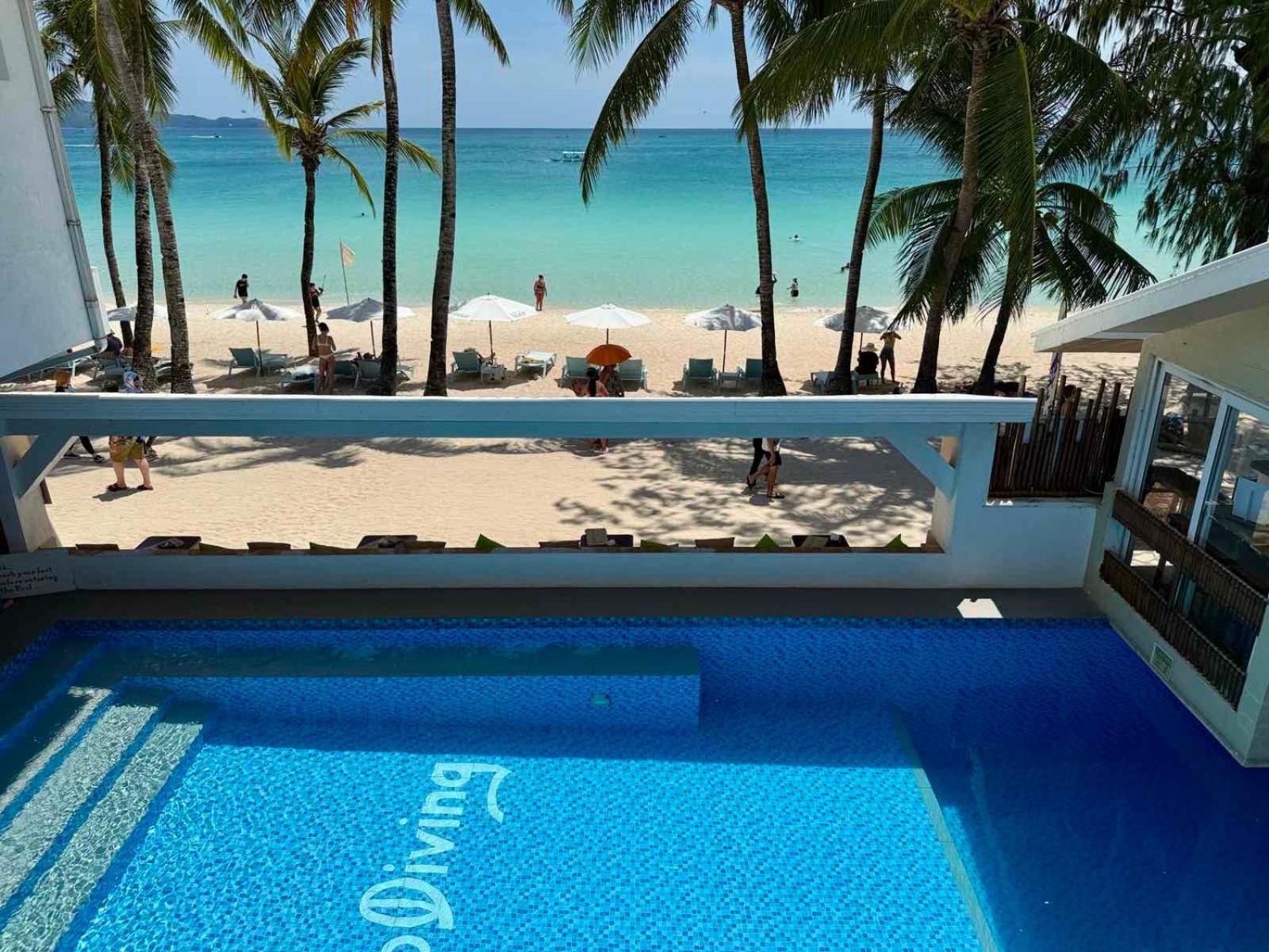 Calypso Beach And Dive Resort Manoc-Manoc ภายนอก รูปภาพ