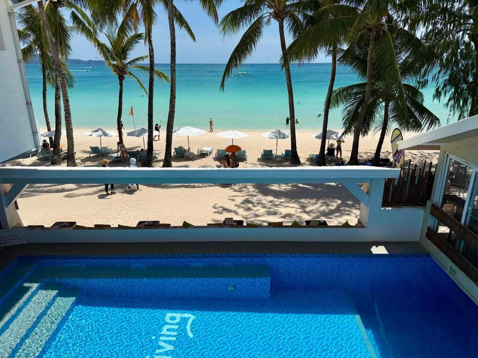 Calypso Beach And Dive Resort Manoc-Manoc ภายนอก รูปภาพ
